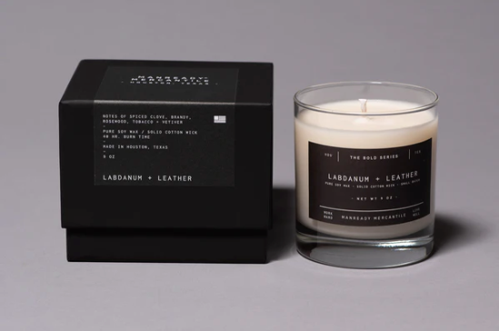 The Bold Series Soy Candle - Labdanum & Leather
