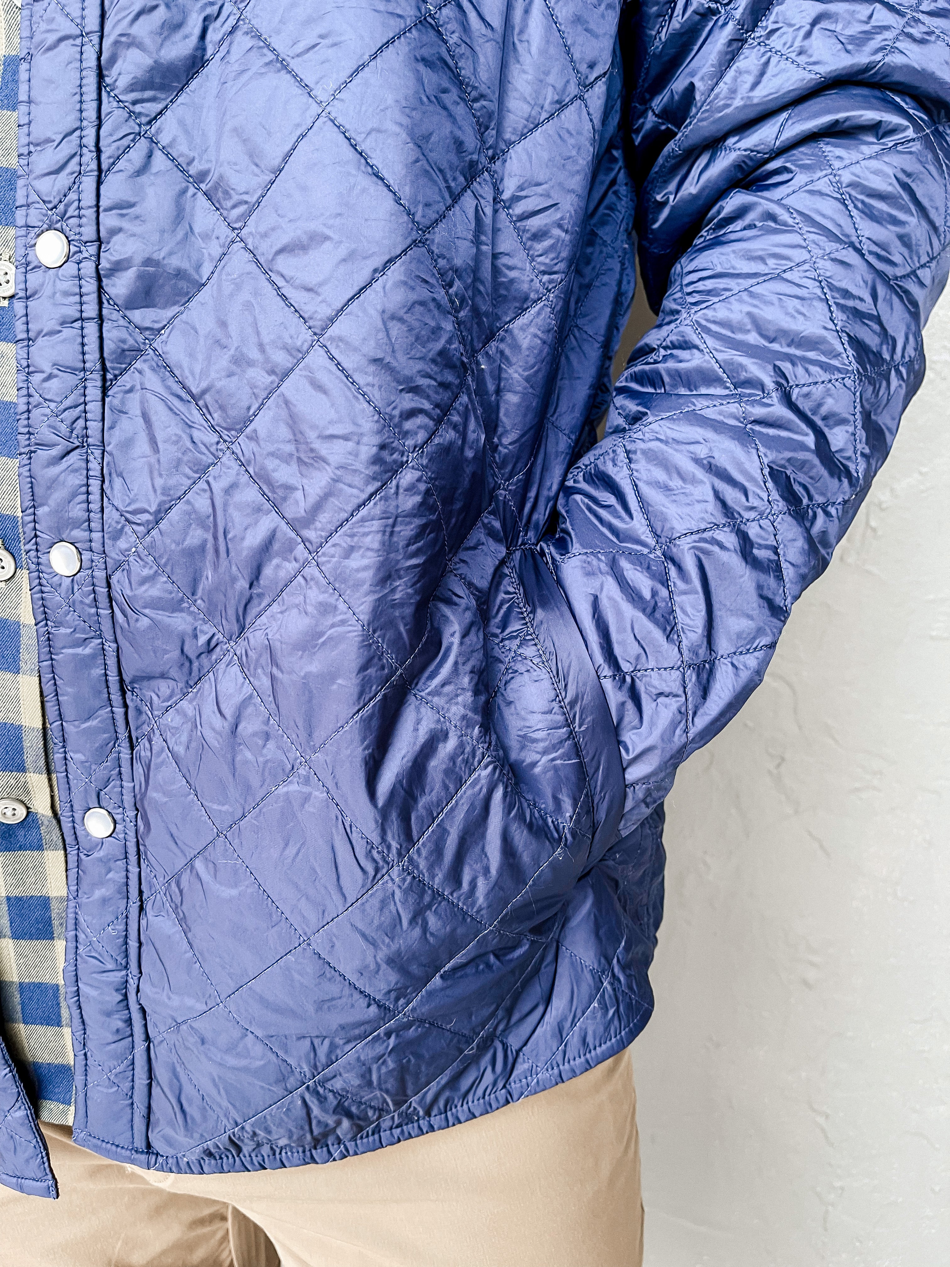Quilted Shaket - Navy
