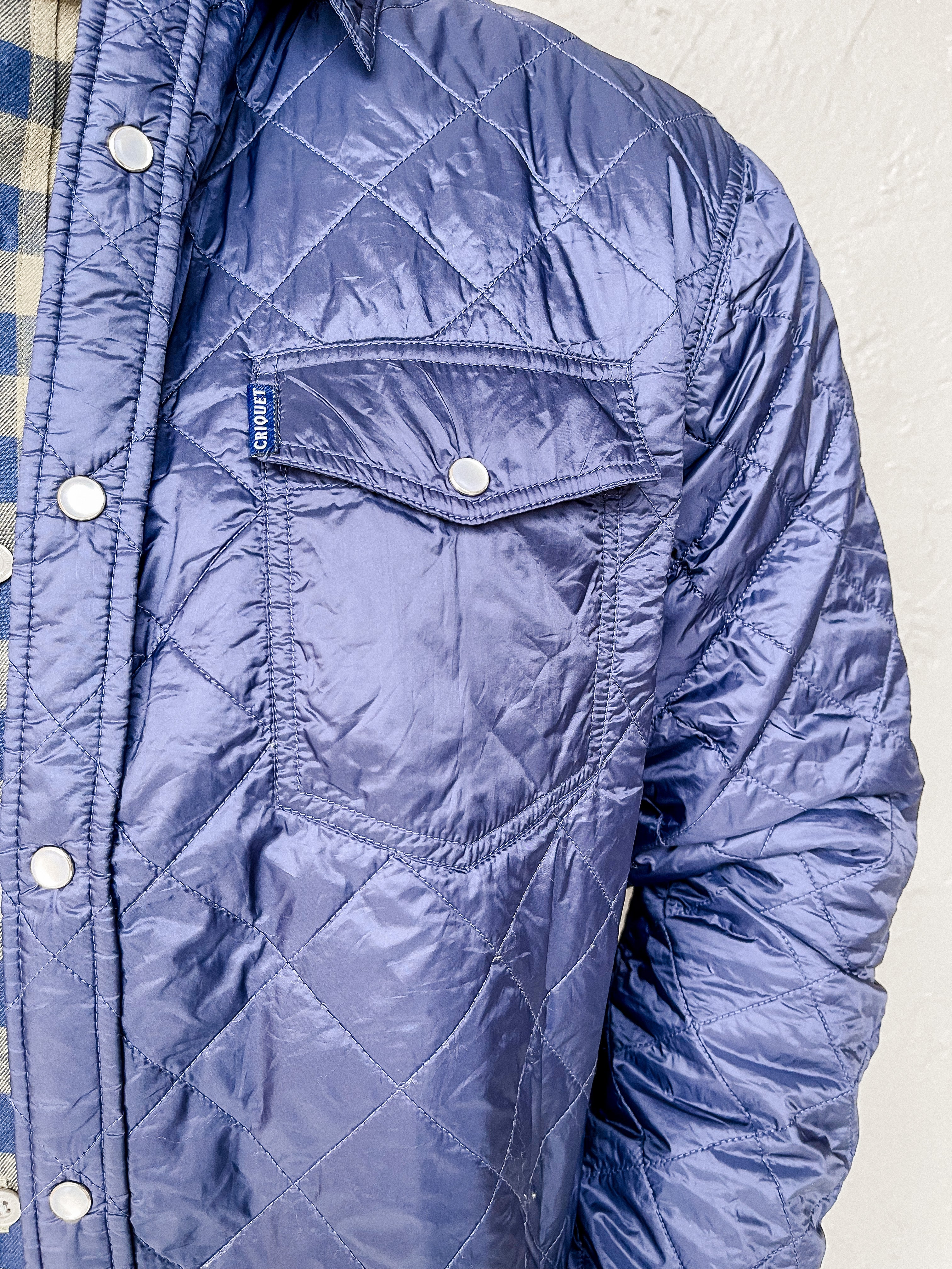 Quilted Shaket - Navy