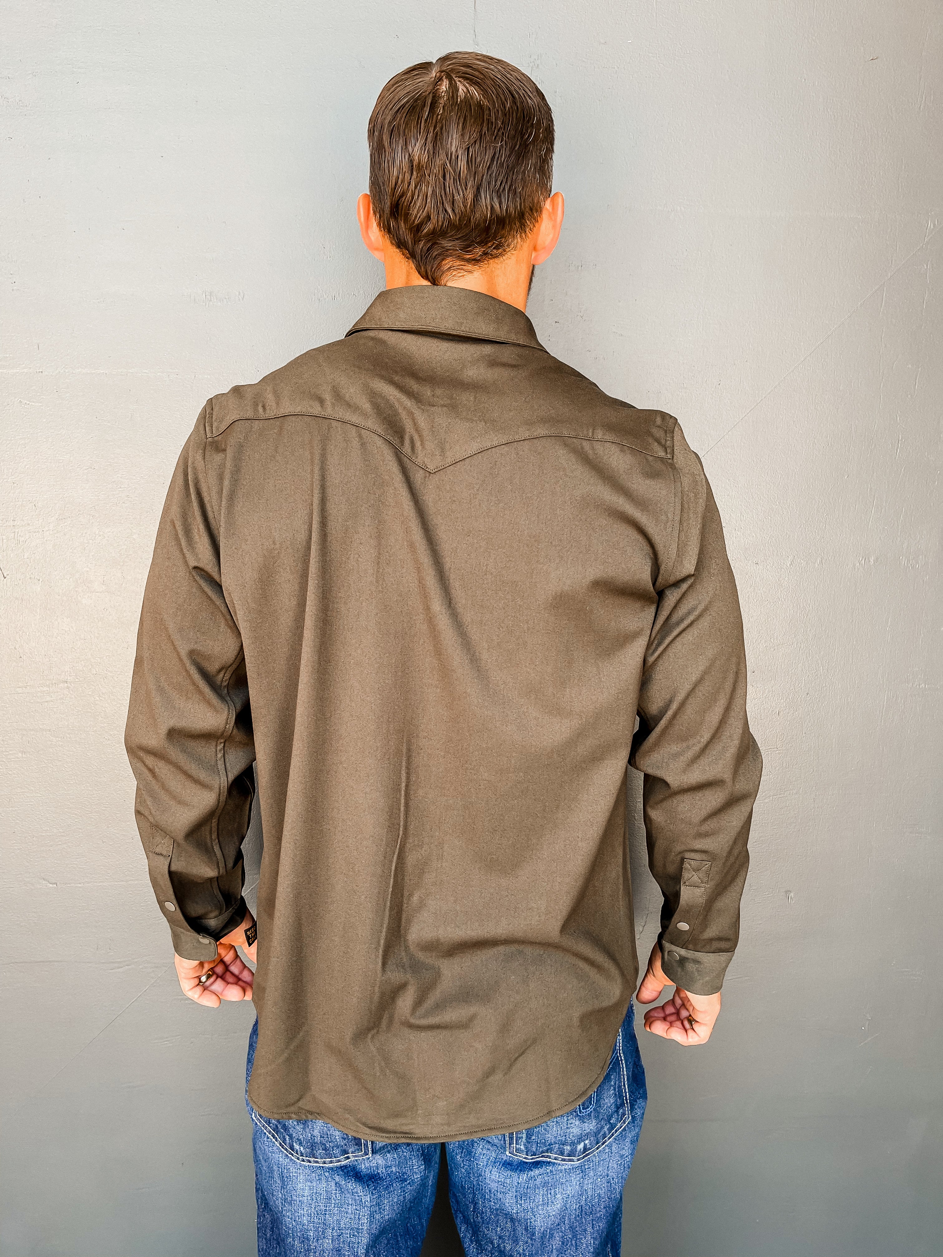 Stockman Stretch Snapshirt - Deep Woods