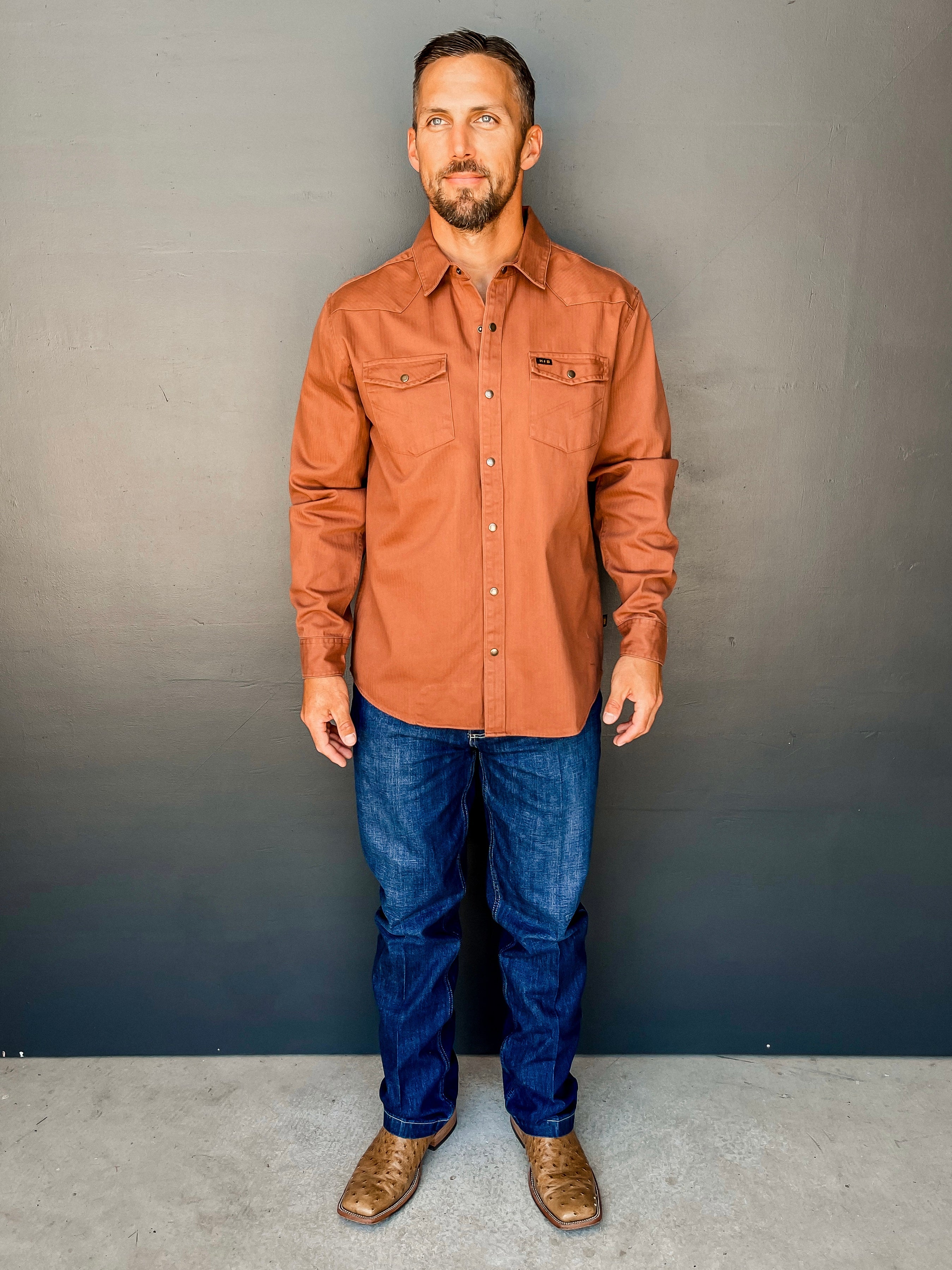 Sawhorse Work Shirt - Mink Brown