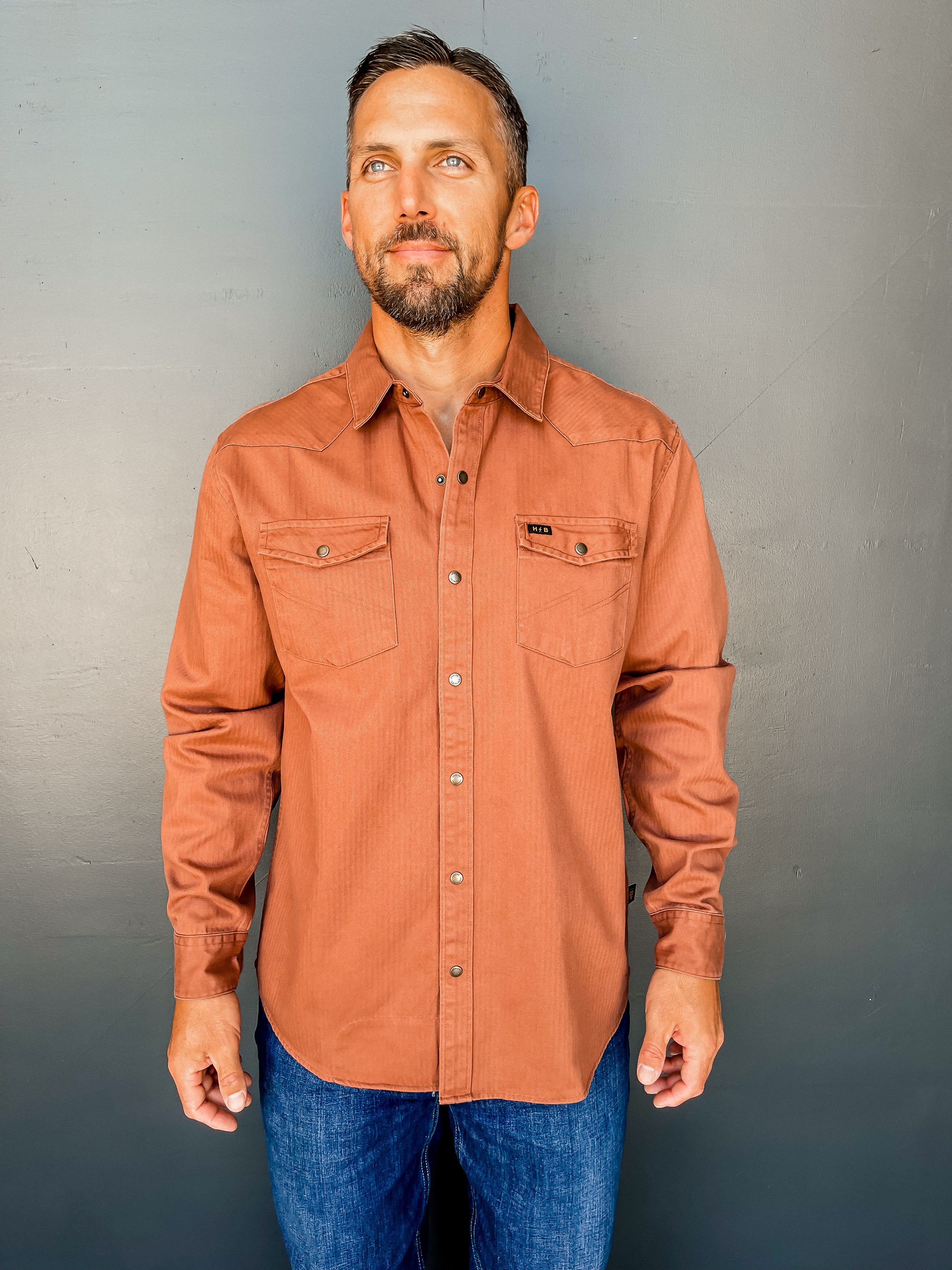 Sawhorse Work Shirt - Mink Brown