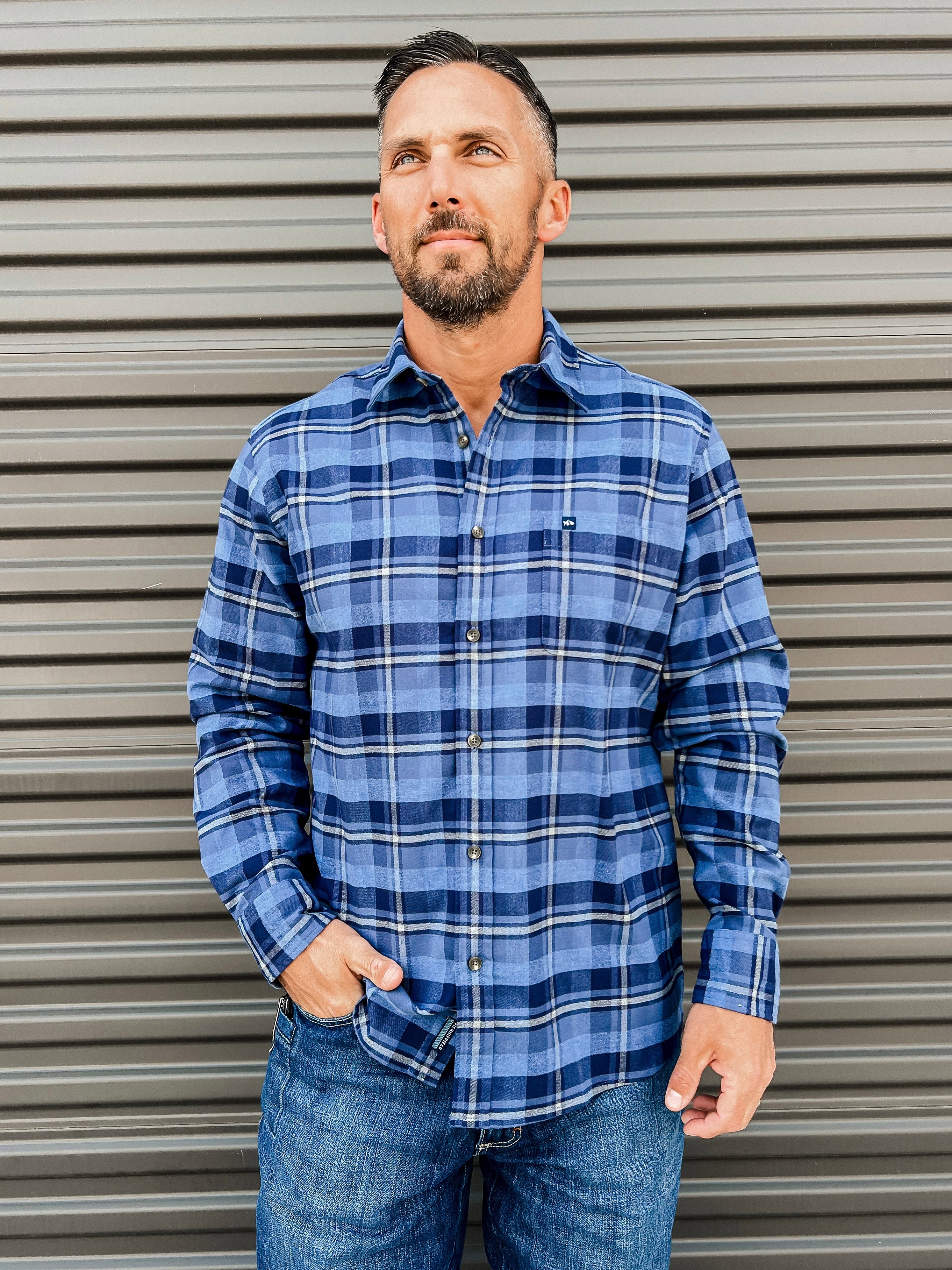 Broadmarsh Flannel - Navy