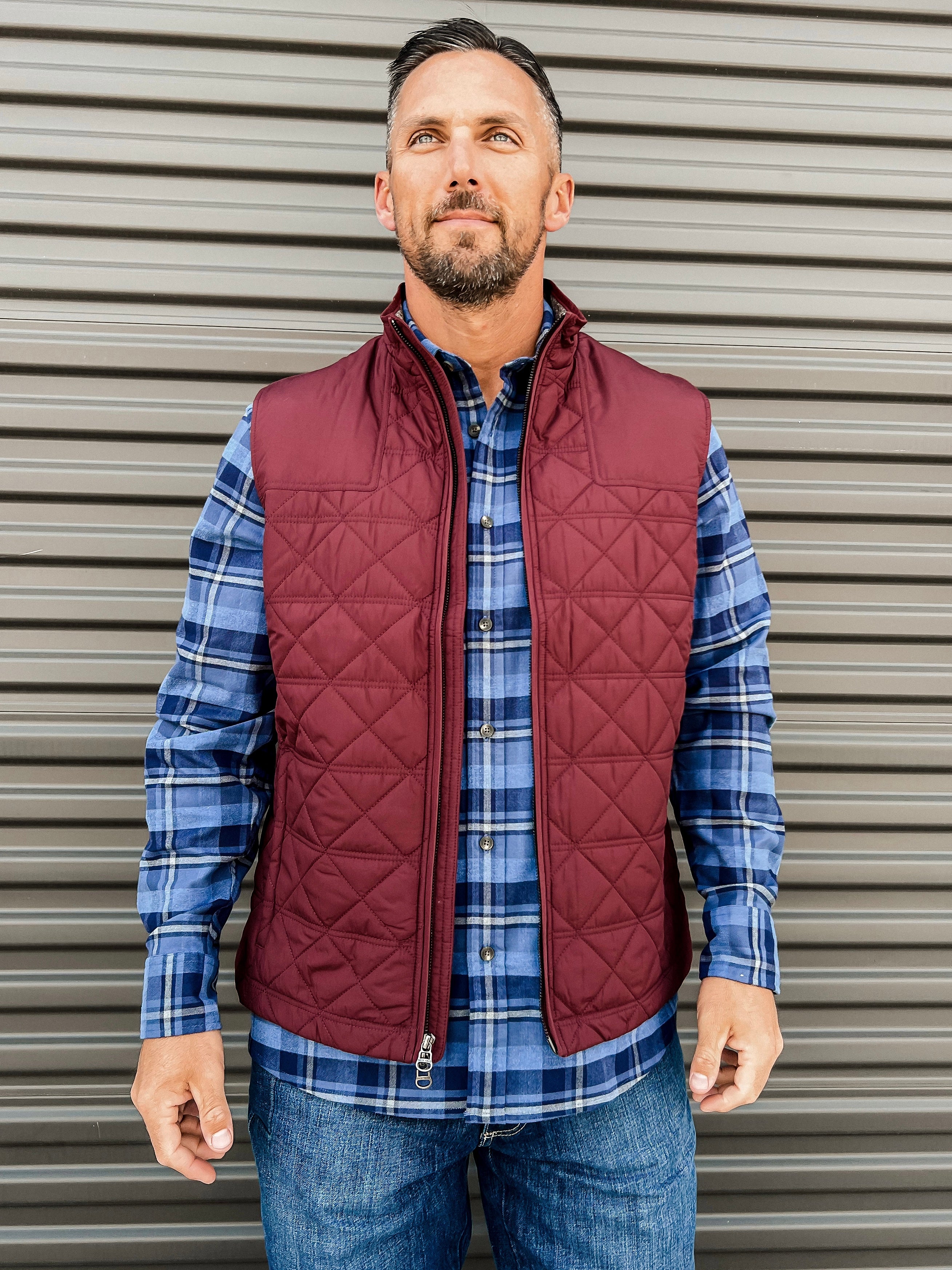 Fremont Performance Quilted Vest - Twany Port