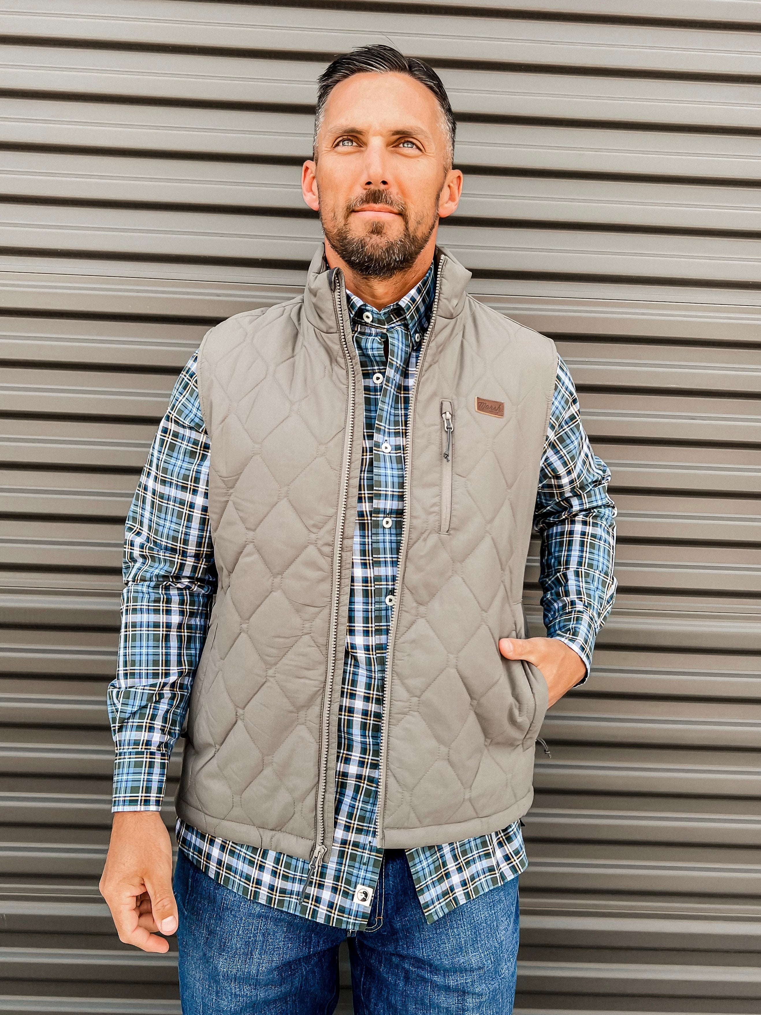 Barnwell Puff Vest - Rock