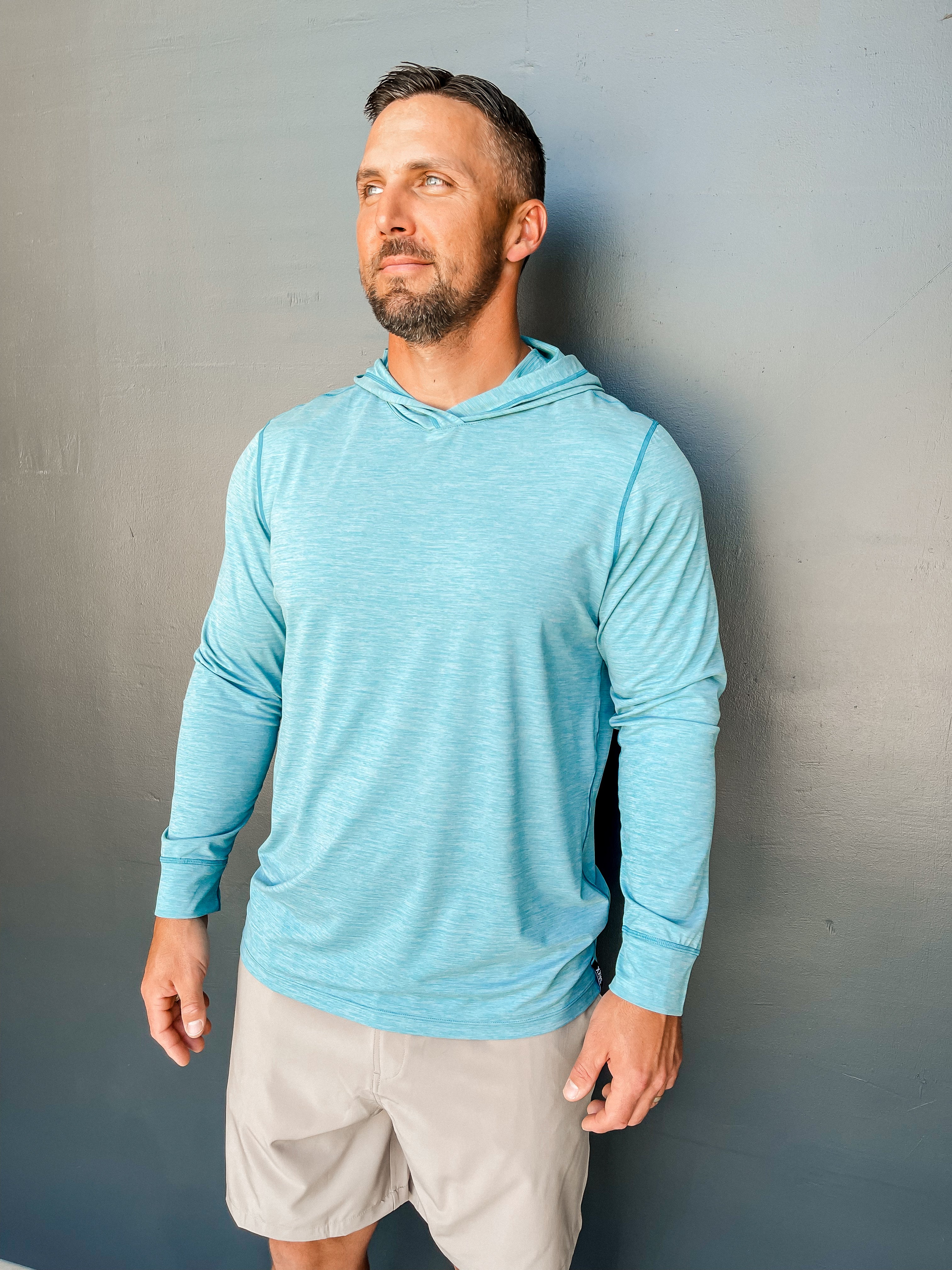 Droptemp All Day Cooling Hoodie - Sea Level Heather
