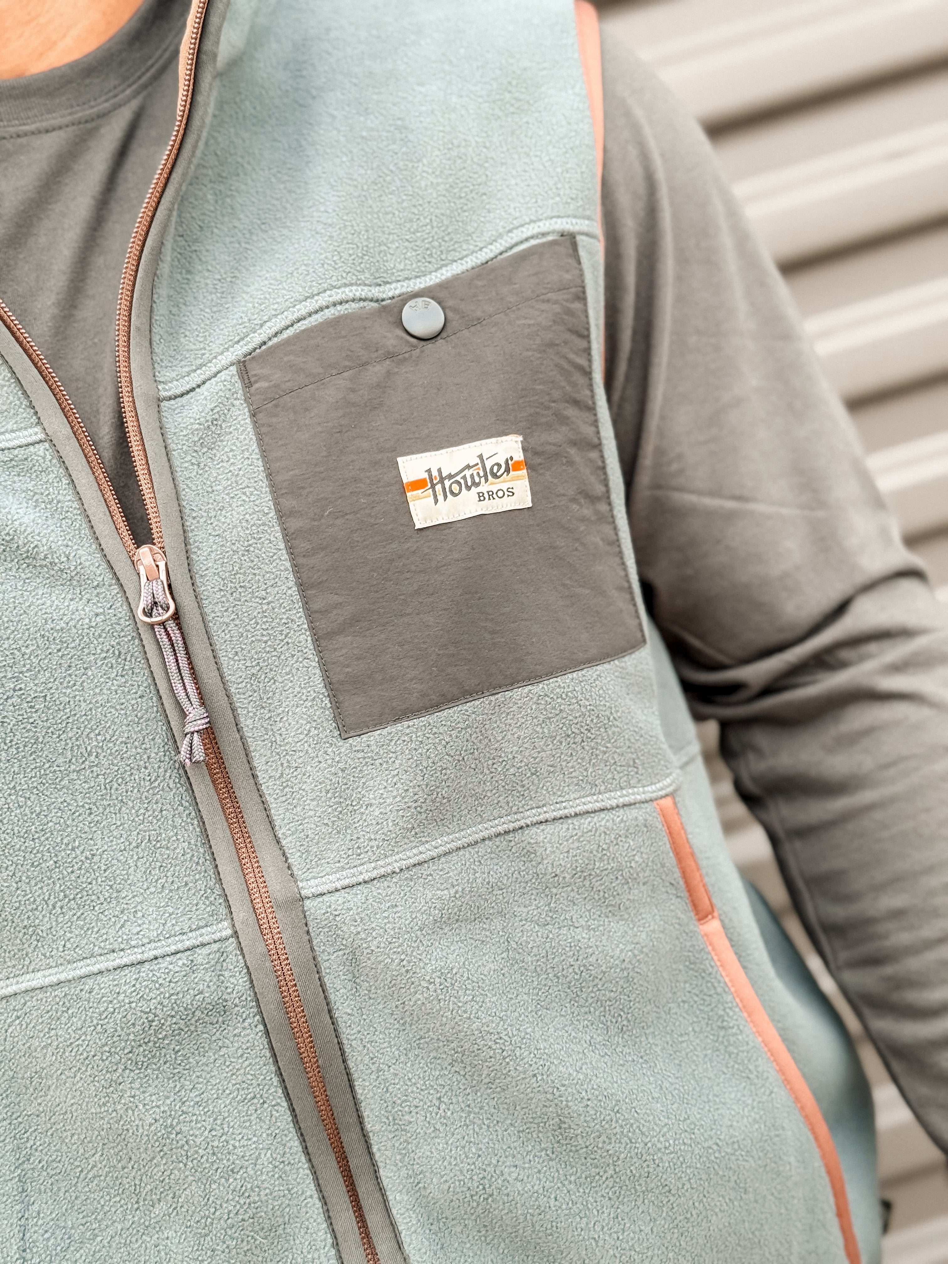 Free Range Fleece Vest - Fog