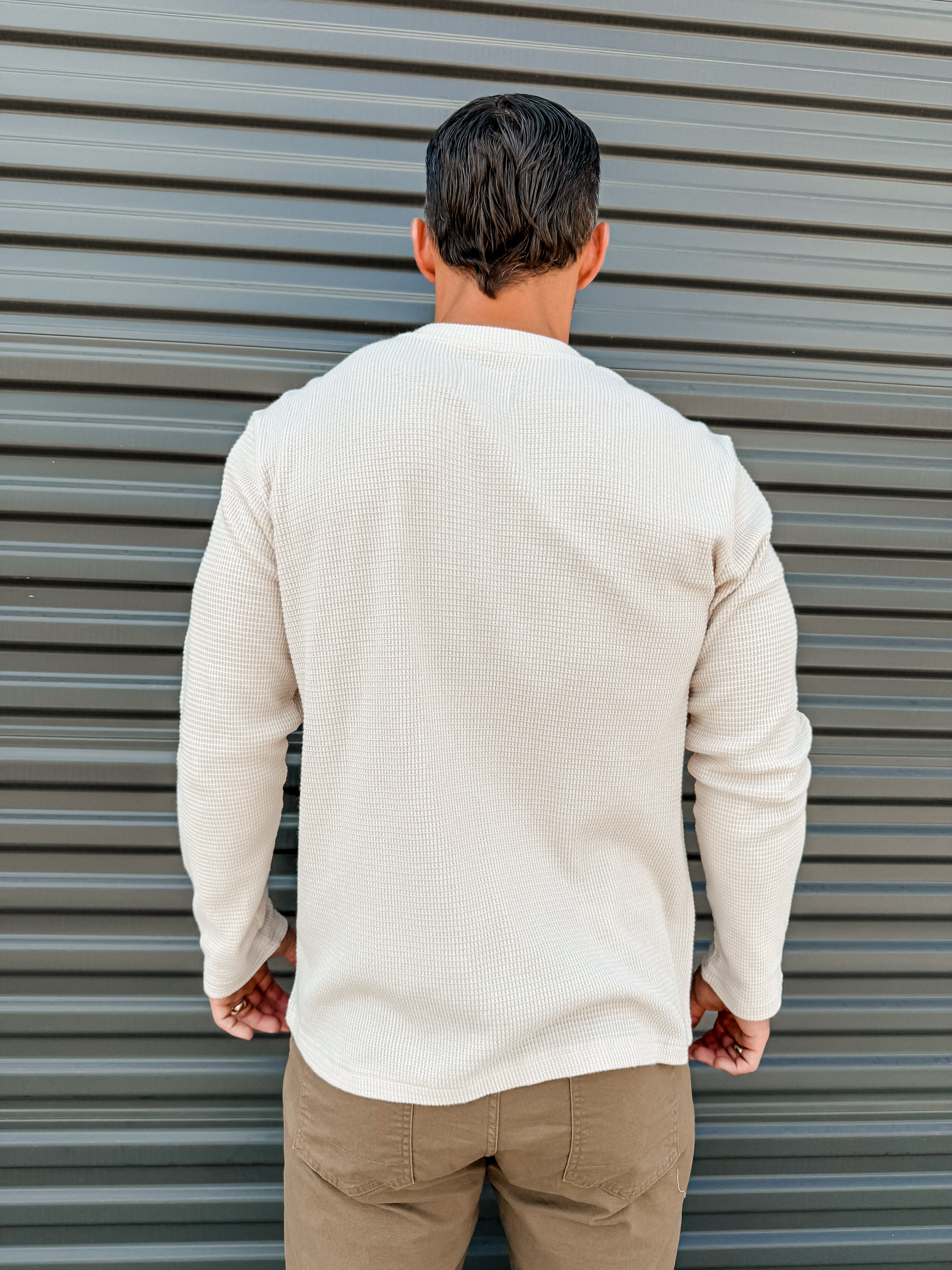 The Maverick Henley - Vintage White