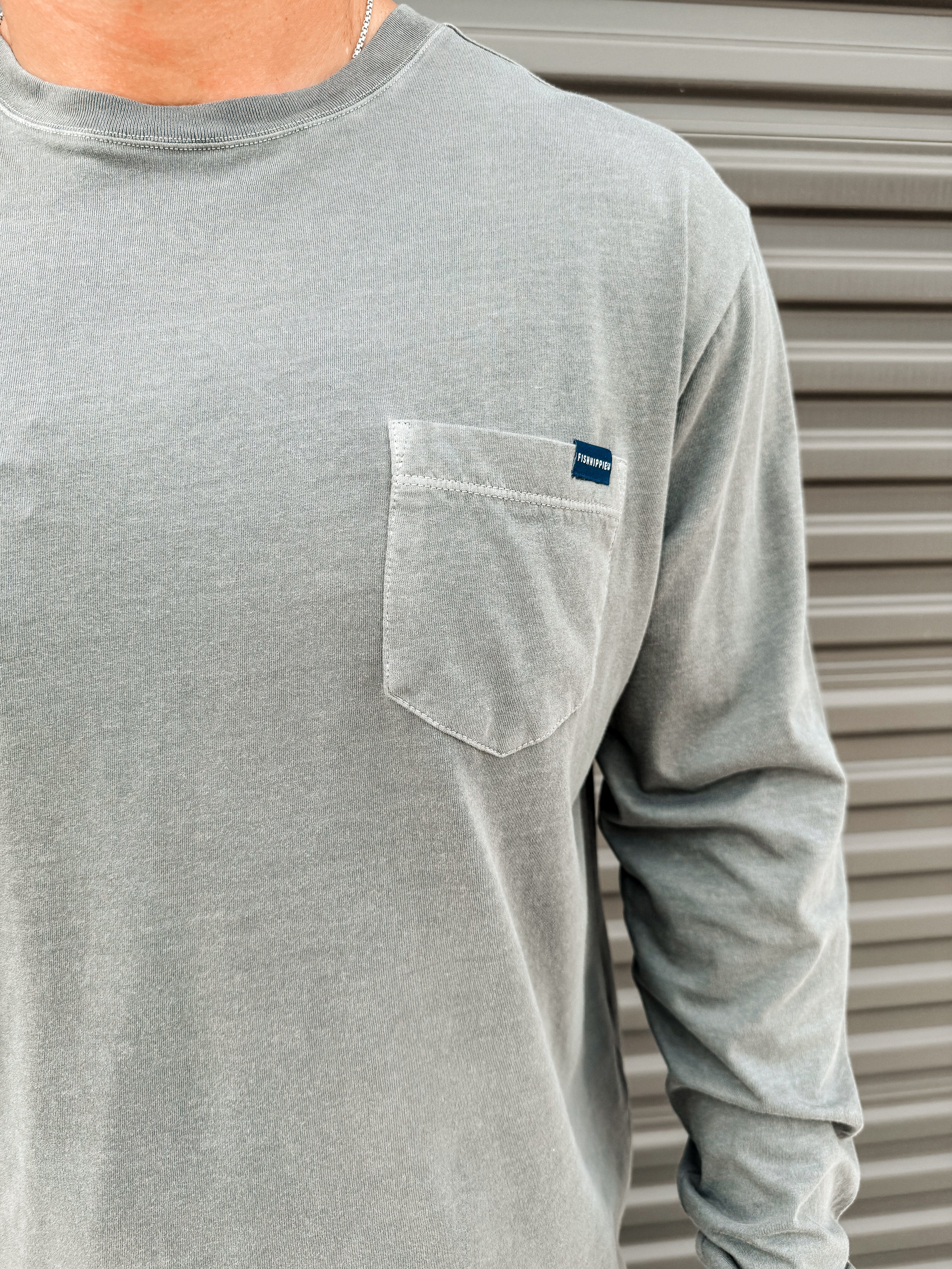 Balao Long Sleeve Pocket Tee - Lava Smoke