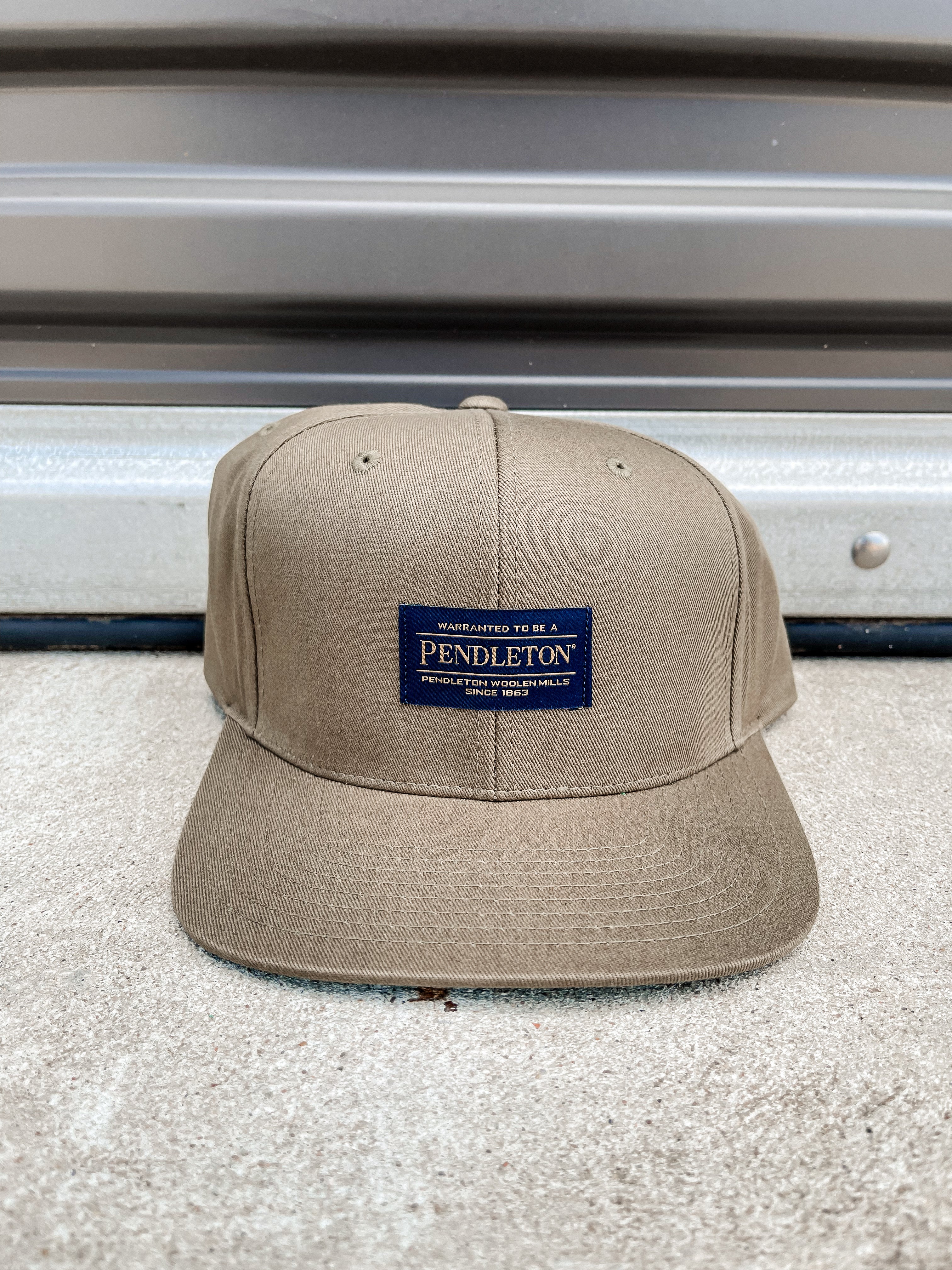 Logo flat brim hat - Loden