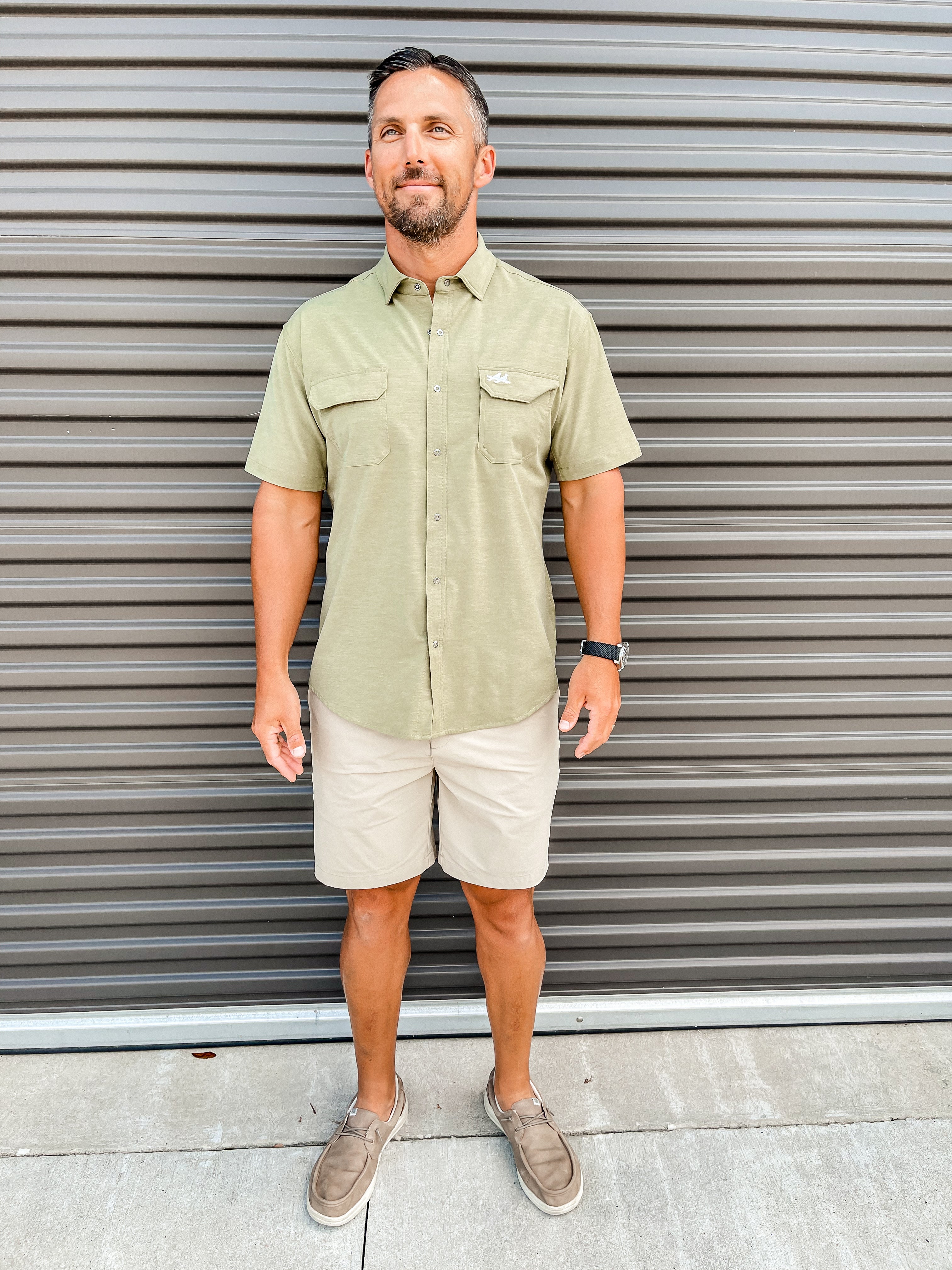 The Rio Ultimate Outdoor Blend Short Sleeve - Olive Green