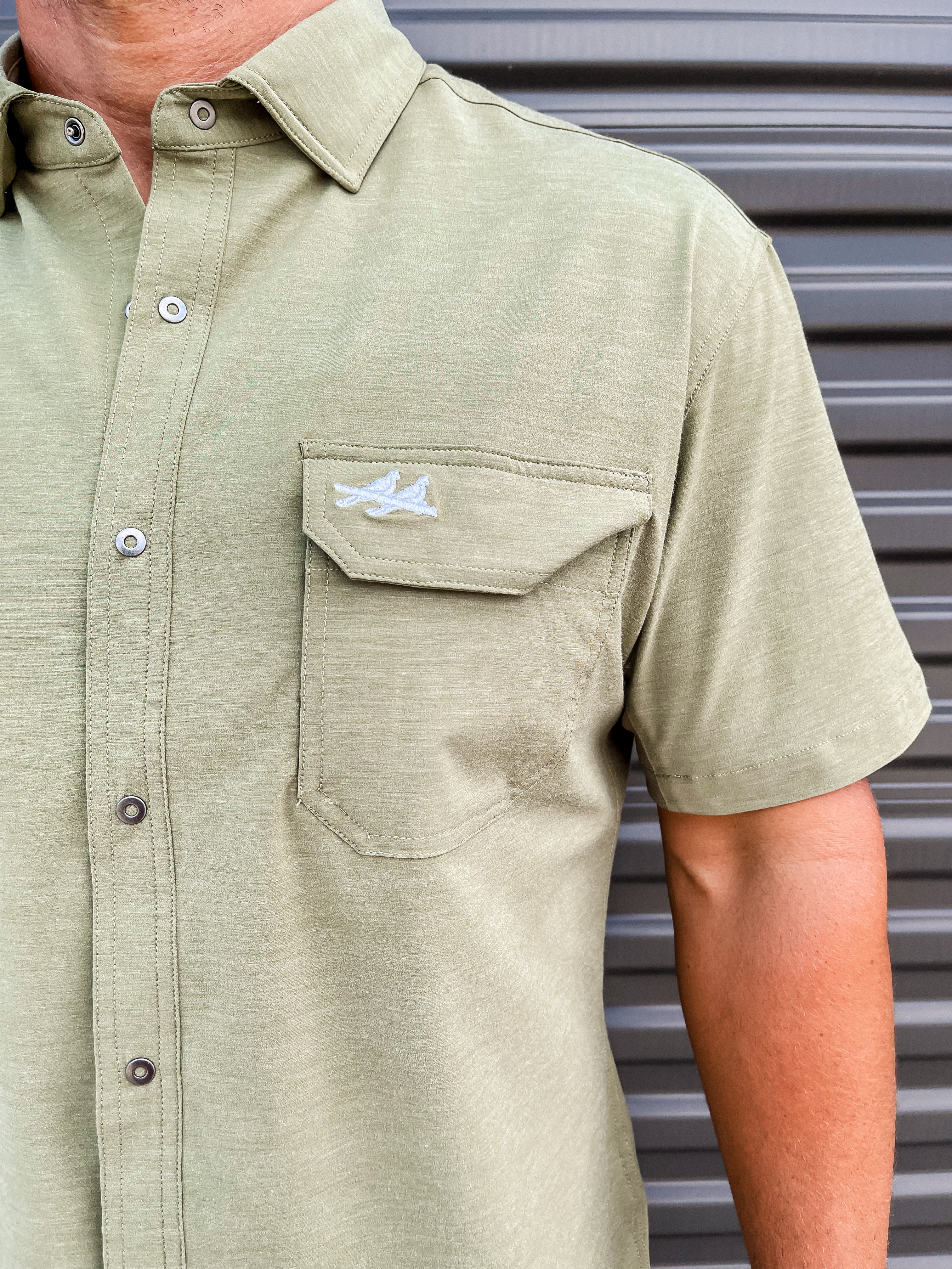 The Rio Ultimate Outdoor Blend Short Sleeve - Olive Green