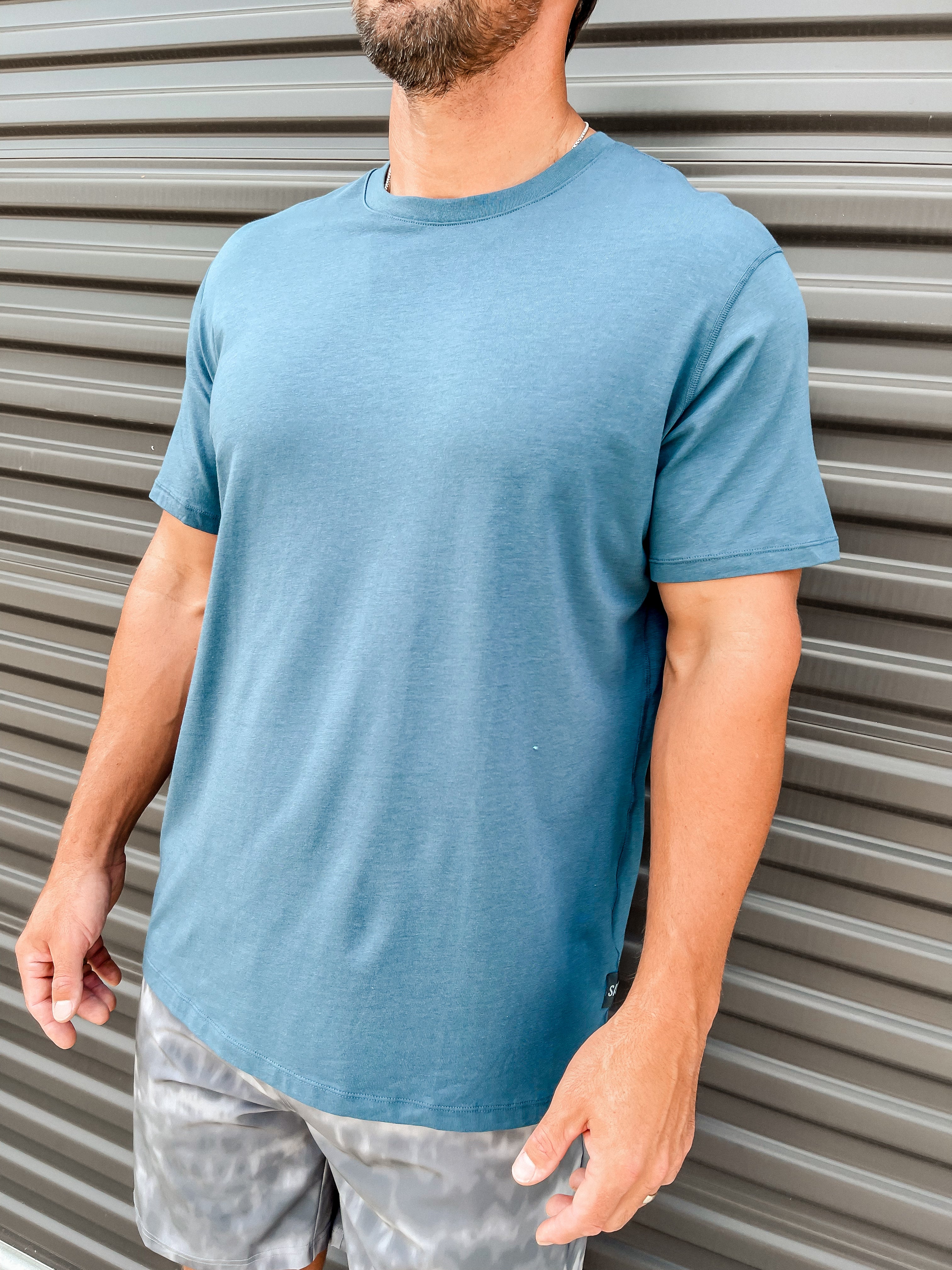 Droptemp Cooling Cotton Tee - Storm