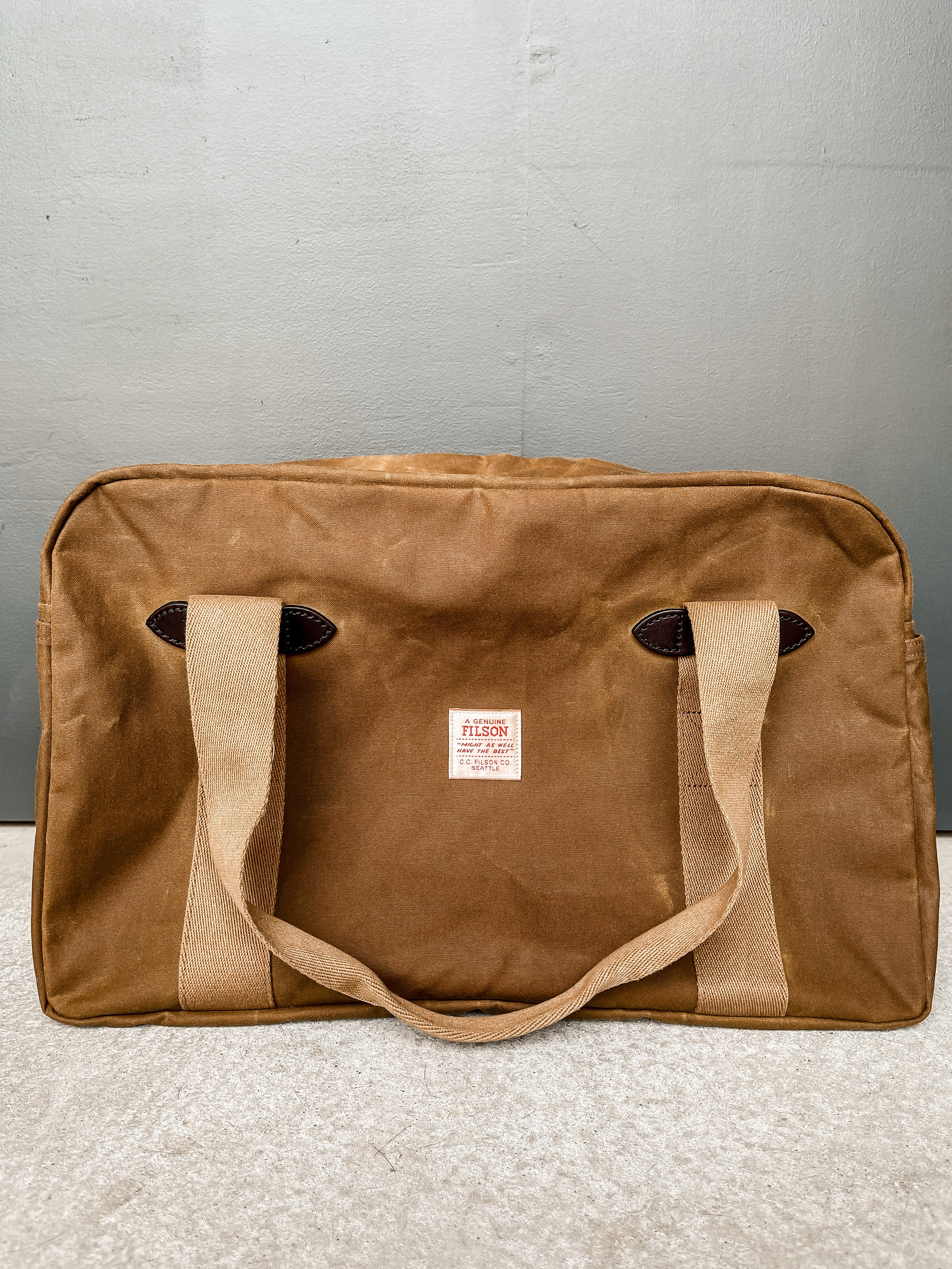 Tin Cloth Medium Duffle Bag - Dark Tan