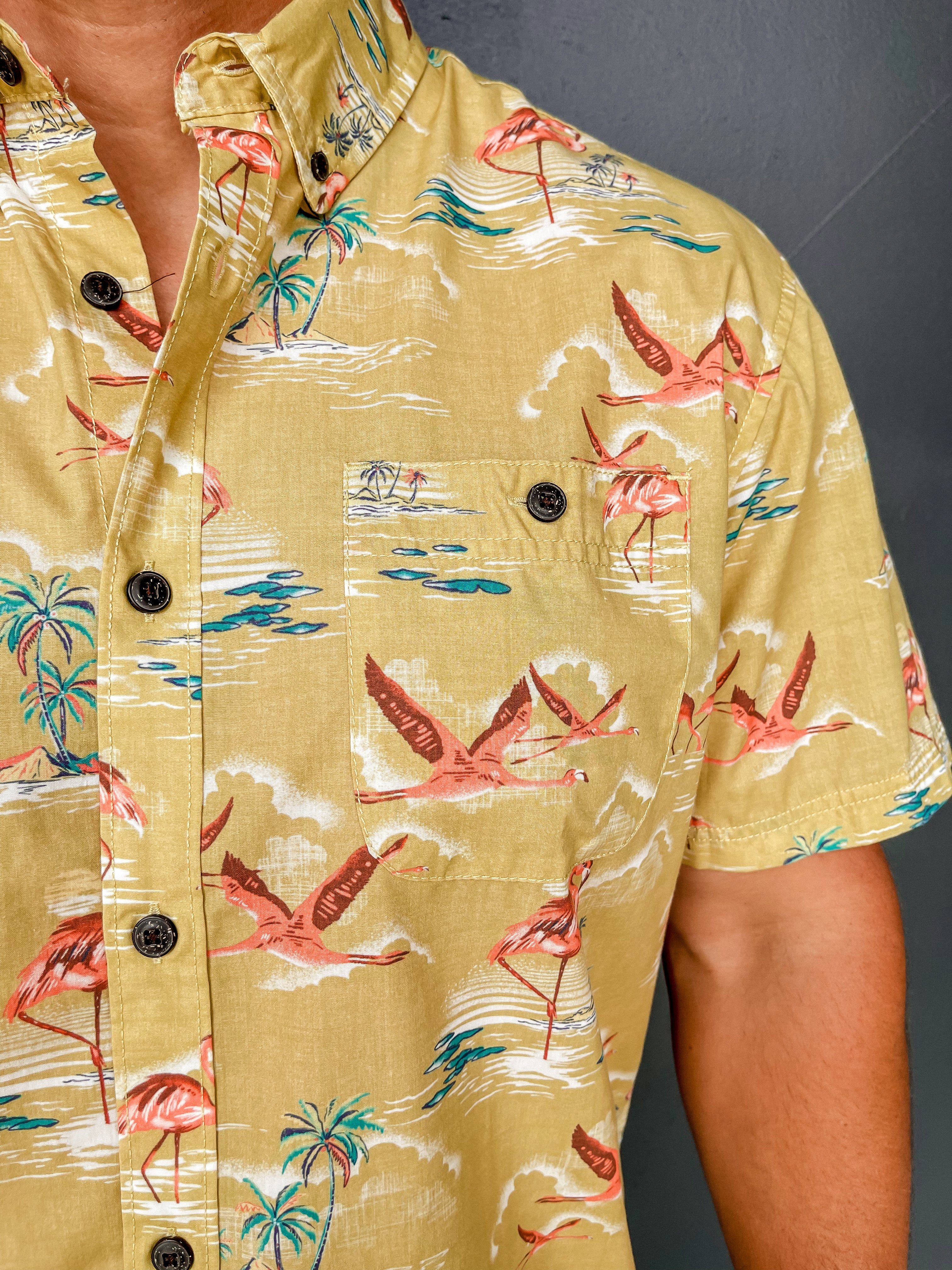 Mansfield Shirt - Flamingo Flamboyance