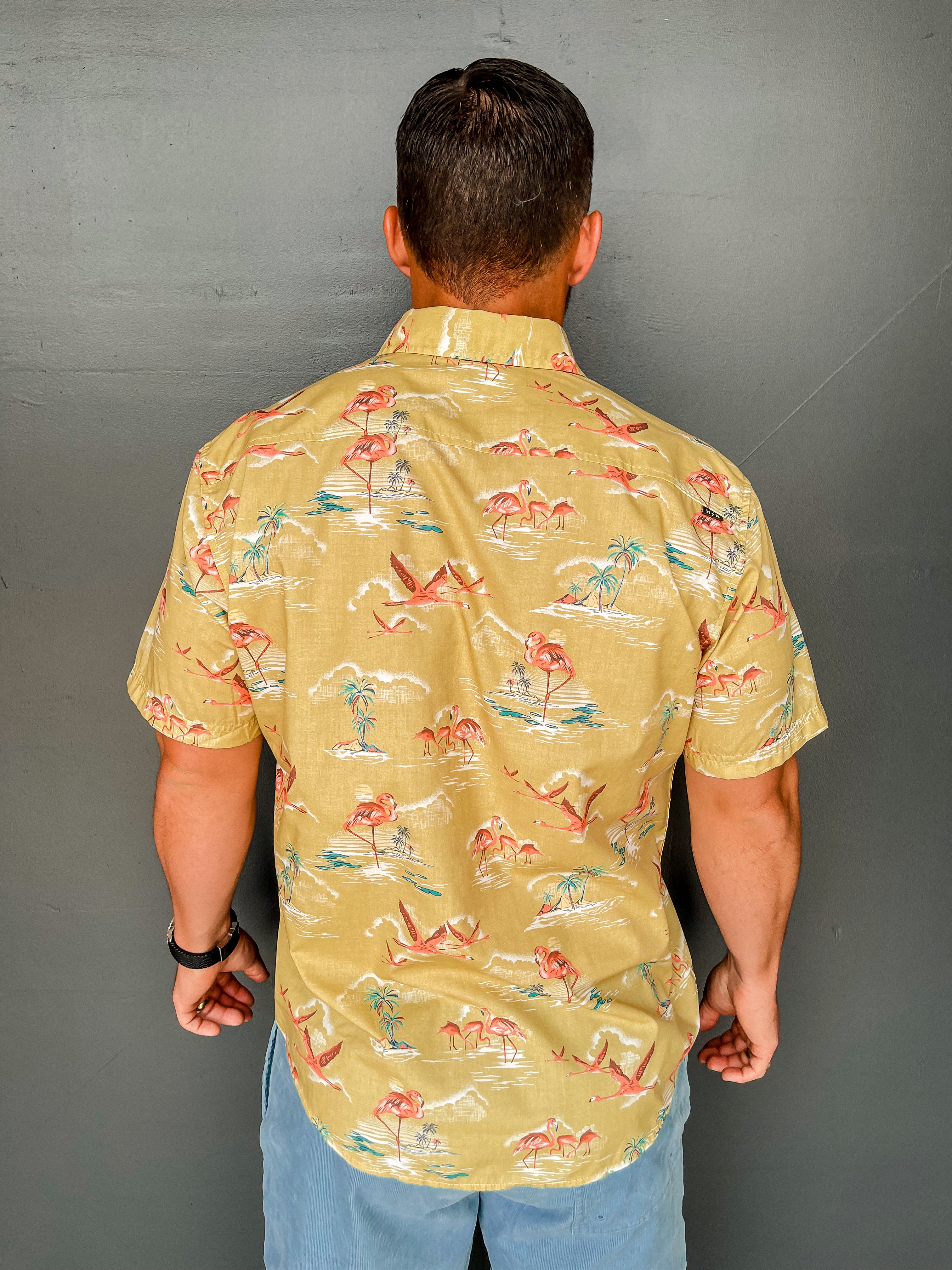 Mansfield Shirt - Flamingo Flamboyance