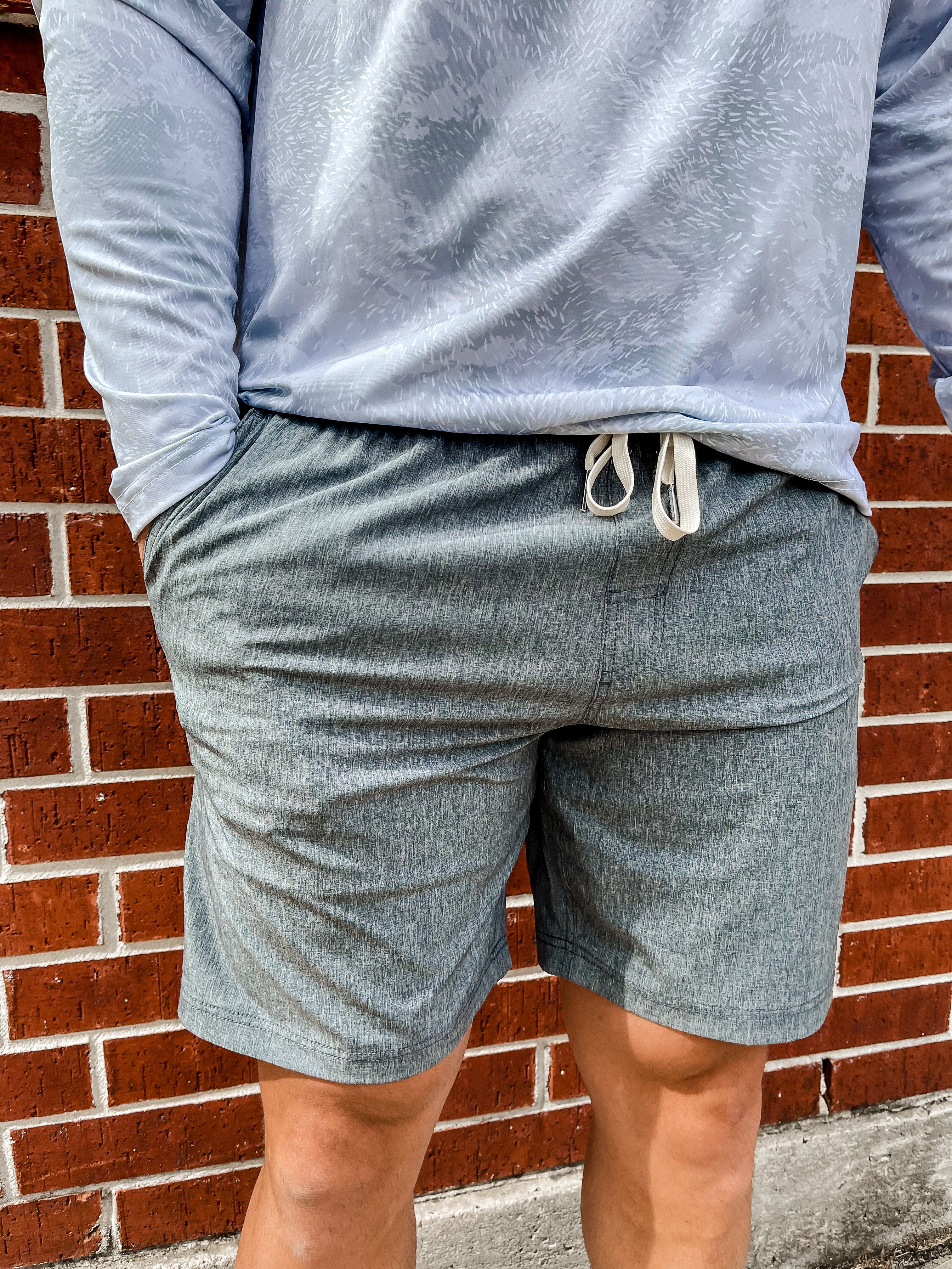The Lined One Short 8" - Grey