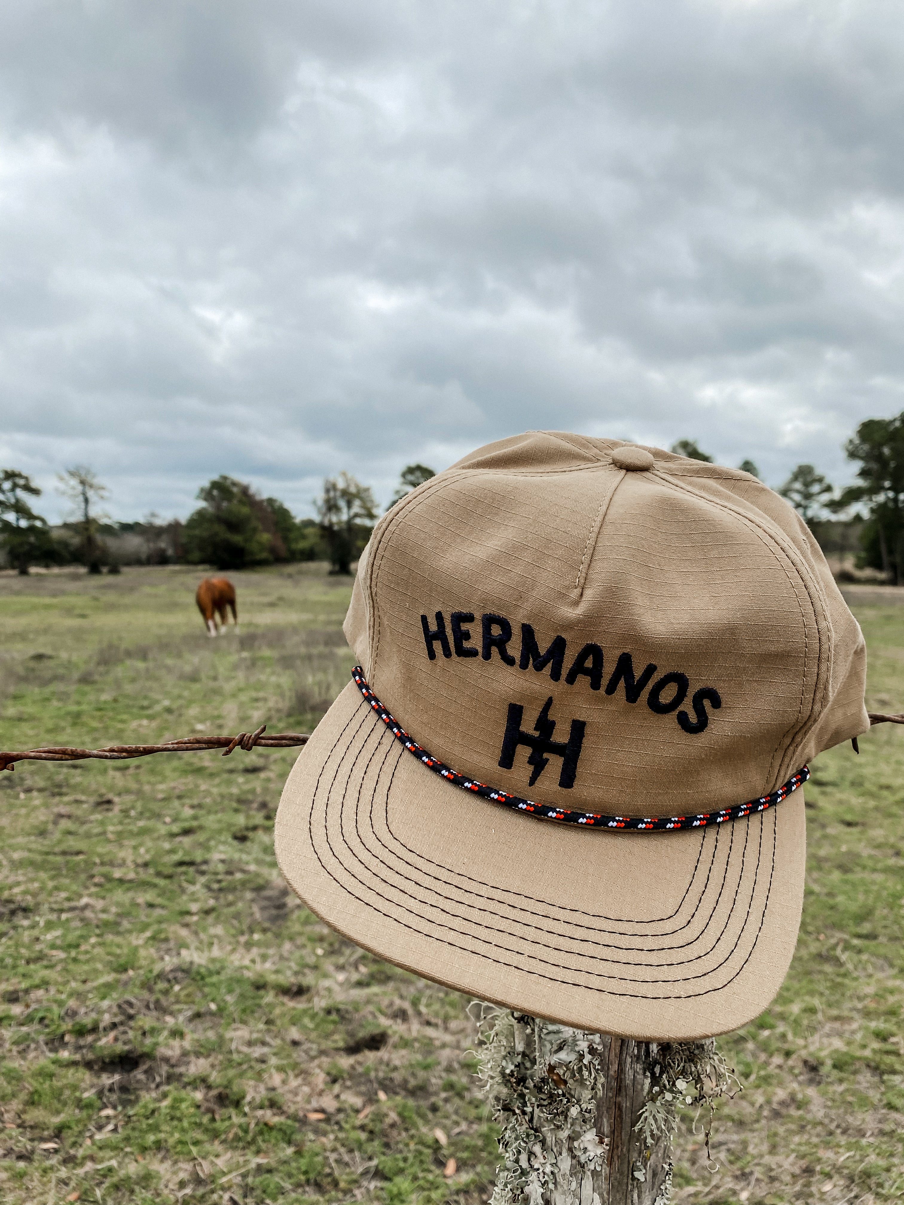 Unstructured Snapback Hats - Hermanos : Khaki