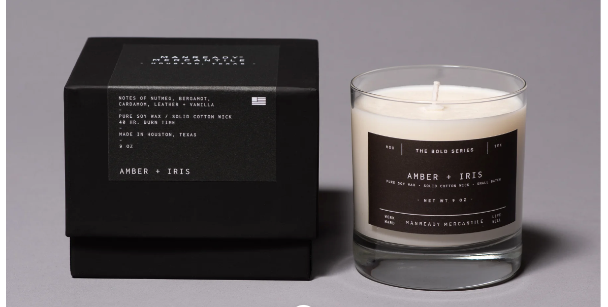 The Bold Series Soy Candle - Amber & Iris