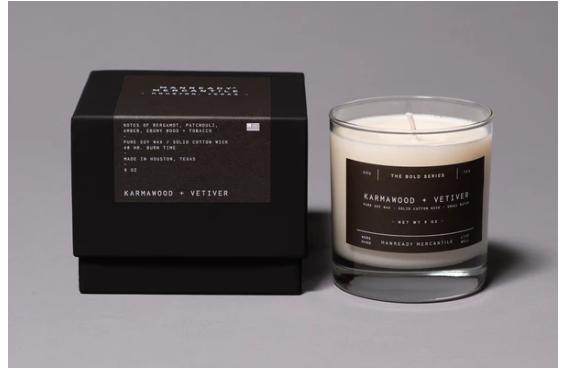 The Bold Series Soy Candle - Karmawood & Vetiver