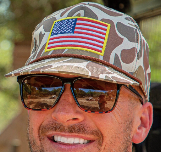 American Flag Cap - Camo