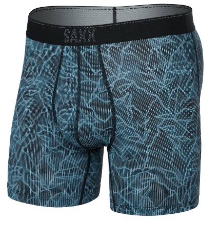 Quest Quick Dry Mesh Boxer Brief - Smokey Mountains Multi