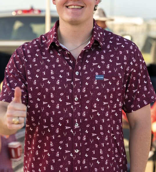 Performacne Button Up - Gameday in College Station