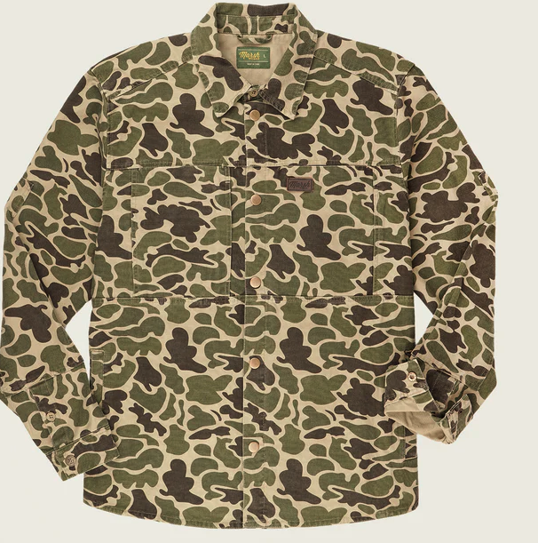 The Delano Shacket - Green Mallard Camo