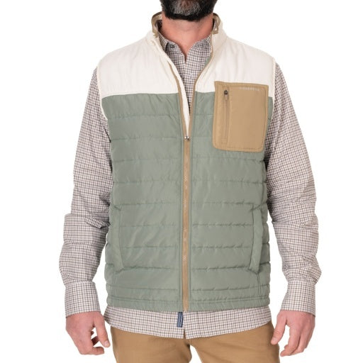 Bodie Quilted Vest - Sea Spray