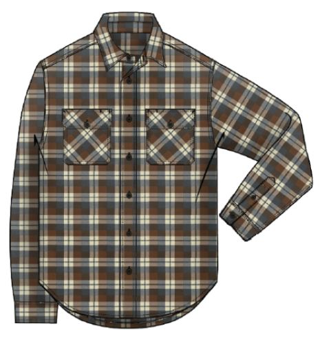 Field Flannel Shirt - Brown & Grey Plaid